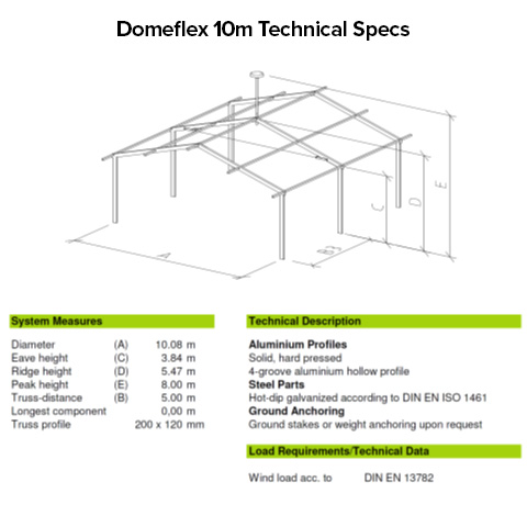 Domeflex 10m