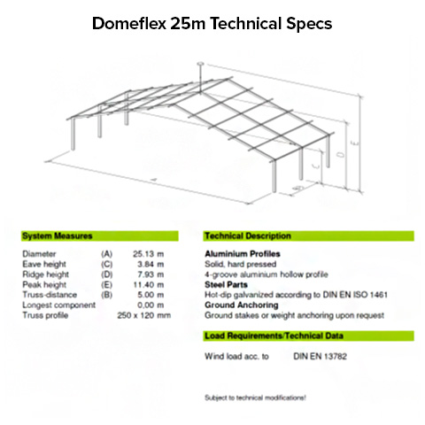 Domeflex 25m